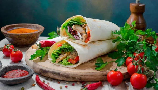  A stack of homemade Breakfast Crunchwraps with golden-brown tortillas, ready to be served for a delicious morning meal.