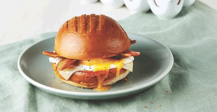 A delicious Panera breakfast sandwich served warm with melted cheese and a toasted bun.