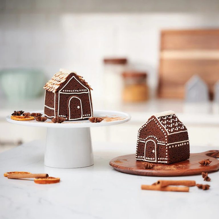 Festive Tomte Cake with holiday decorations and warm spices, perfect for Christmas celebrations