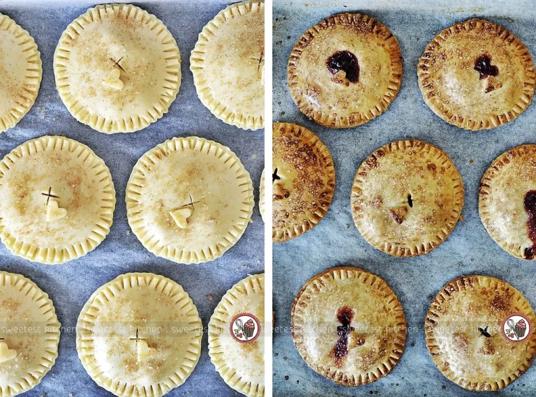 Golden 5-Ingredient Breakfast Hand Pies with melted cheese and eggs, fresh from the oven