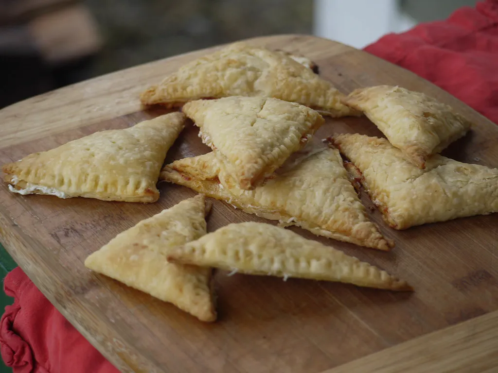 Golden 5-Ingredient Breakfast Hand Pies with melted cheese and eggs, fresh from the oven